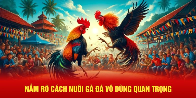 Nắm rõ cách nuôi gà đá vô dùng quan trọng